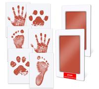 Kit Impronta Zampa Cane e Gatto. Set Inchiostro Per Impronte Neonati. Per Impronte Cane e Gatto, neonati. Non Necessita di Inchiostro, Non Sbiadisce Mai. Un Regalo Fantastico Per Amici e Familiari.
