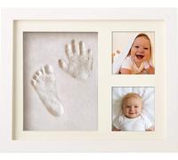 Kit Impronte Mani e Piedi Neonato Argilla Sicura al 100% per Bambini Cornice