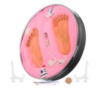 Kit Impronte Mani e Piedi Ragazzo Ragazza, Asciuga senza Sbiadire | Impronte Nitide e Dettagliate, Facile da Usare, Rosa, per Ragazzo Ragazza, Regalo Nascita e Cento Giorni