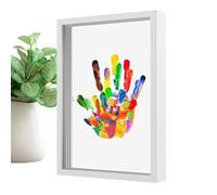 Kit Impronte Mani Per La Famiglia Portafoto Trasparente Da Appendere