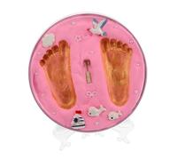 Kit Impronte Mano e Piede per Bebé, Ricordo Nascita Rosa | Nuove Mamme, Impronte Chiare e Dettagliate, Asciuga senza Sbiadire, Adatto a Shower e Regali