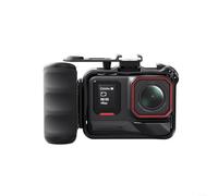 Kit impugnatura in metallo per Insta360 per Acepro2 Action Camera con design anti-goccia pulsante di scatto compatibile con Acepro per DJI per fotocamere della serie Hero, nero