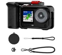 Kit impugnatura per DJI Osmo Action 6, supporto per fotocamera con gabbia, copriobiettivo in silicone, montaggio a sgancio rapido, pulsante di otturatore, scarpa fredda, cinturino da polso, foro