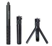 Kit in bundle con treppiede e bastone per selfie, impugnatura da 1/4 di pollice, 28-111 cm per One/X4/X3