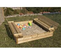 Kit in legno di pino SABBIERA SMART cm.112x112 per gioco Bambini
