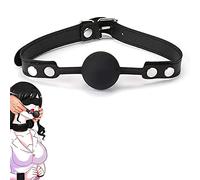 Kit in silicone morbido con palla nera per gioco di coppia