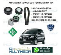 KIT INA TENDICINGHIA CINGHIA SERVIZI LANCIA MUSA 1.6 D MULTIJET 85KW 116 120 CV