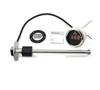 Kit indicatore livello carburante, Rosso PORTATO Calibro del livello dell'acqua con sensore del livello dell'acqua 240-33OHM 2 "Indicatore del serbatoio dell'acqua 52 mm for auto a carnagna for gasoli