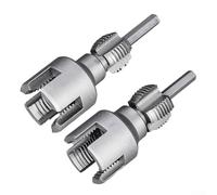 Kit infila tubi in PVC con fustelle da 12 e 34 pollici per filettatura interna ed esterna, strumento per il taglio di tubi in PVC PPR in plastica MPP, idraulici e riparazione di condotti elettrici