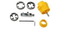 Kit infila-tubi manuale da 6 pezzi con valvola angolare e estrattore di fili rotti per riparazioni idrauliche, set di fustelle per rubinetti da 1/2 3/4 1 pollici per tubi metallici, per costruzione in