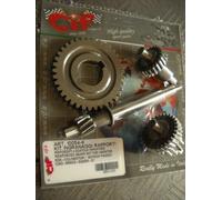 KIT INGRANAGGI (4 PZ) X SCATOLA MOZZO RUOTA POST.CICLOM. PIAGGIO CIAO-BRAVO-SI