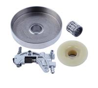 Kit ingranaggi a vite senza fine della pompa dell'olio del pignone del tamburo della frizione for le parti delle motoseghe 4500 5200 5800 45cc 52cc 58cc .325 "Passo 7 denti