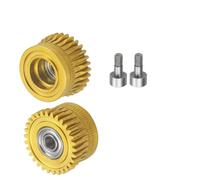 Kit ingranaggi estrusore aggiornato for Cr-eality K1 K1C K1 Max Ender-3 V3 / V3 Plus Ingranaggio a doppio cuscinetto DLC in acciaio temprato nichelato(1 set gold)