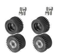 Kit ingranaggi estrusore aggiornato for Cr-eality K1 K1C K1 Max Ender-3 V3 / V3 Plus Ingranaggio a doppio cuscinetto DLC in acciaio temprato nichelato(2 set black)
