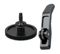 Kit ingranaggi estrusore in acciaio temprato con rivestimento DLC per BambuLab A1 e A1 per mini stampanti 3D, alta resistenza all'usura per PLA ABS per PETG per filamento TPU (nero)