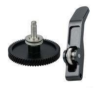 Kit ingranaggi estrusore in acciaio temprato per Bambu Lab A1 per mini - DLC per nano rivestito Dual Gear Upgrade con manico in alluminio per PLA per filamento ABS tpu