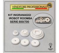 KIT INGRANAGGI IROBOT ROOMBA SERIE 600 700 PER SCATOLA SPAZZOLE GRIGIA E NERA