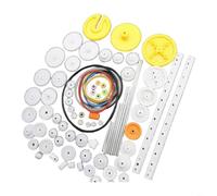 Kit Ingranaggi Plastici 82Pezzi Per Modellismo Auto | 0.5 per preciso, 82 per vari, plastica , per robot e auto, ideale per fai da te