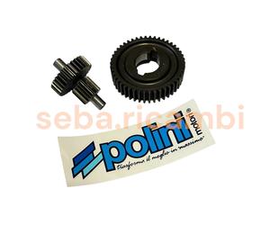 KIT INGRANAGGI POLINI RAPPORTO LUNGO 11,4 MOZZO VARIATORE PIAGGIO CIAO SI BRAVO