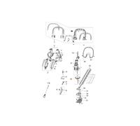 Kit ingranaggi tagliasiepi modelli HC605E ORIGINALE OLEOMAC K43220035