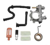 Kit ingranaggio a vite senza fine con oliatore for pompa 'olio for motosega MS360 036 Pro con filtro del tubo del carburante, parte di ricambio 1125 640 3201, alluminio, plastica, gomma