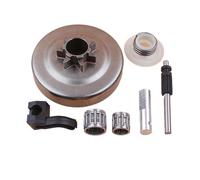 Kit ingranaggio a Vite Senza fine con pistone Pompa Olio Cuscinetto Tamburo Frizione 7T da .325 Pollici Compatibile con Accessori for motoseghe universali 340 345 350 2145 2150
