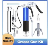 Kit Ingrassatore da 8000 PSI, Set da 11 Pezzi, Lubrificatore Resistente Anti-Perdita con 3 Tipi di Tubi Flessibili per Olio, Auto e Attrezzature Meccaniche