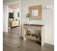 KIT INGRESSO OXYS 1 CASSETTO + SPECCHIO CM. 92X33X79H