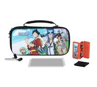 Kit iniziale di accessori da gioco Konix One Piece per Nintendo Switch, Switch Lite e Switch OLED, custodia, pellicola protettiva per lo schermo, auricolari