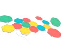 KIT INIZIALE PANNELLI LUMINOSI SMART HEXAGON 15 LED RGBW MODULARI WIFI COLORE