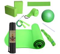 Kit Iniziazione Per Allenamento A Casa, Set Di 10 Pezzi Che Include Tappetino Da 7 Mm, Palla Da, Banda Di Resistenza, Blocchi E Attrezzature Per Esercizio Per Pilates, E