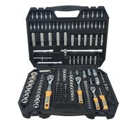 Kit Inserti + Bussole/impronta torx/esagonale con 3 cricchetti reversibili 171pz