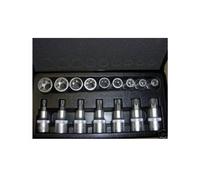 Kit Inserti e Bussole Boccole impronta torx per set 17 pezzi 1/2" 3 4