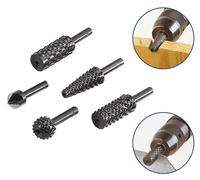 KIT INSERTI TRAPANO PER LEGNO RASPE ALLARGATORI PER RIMUOVERE MATERIALE (14692)