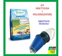 KIT INSETTICIDA SPRIN™POLVERE+POLVERIZZATORE SCARAFAGGI,FORMICHE,PULCI,ACARI 1KG