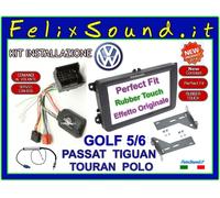 KIT INSTALLAZIONE 2 DIN VW GOLF "PERFECT FIT" SENZA CORNICE ESTETICA PERFETTA