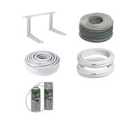 KIT INSTALLAZIONE CLIMATIZZATORE CONDIZIONATORE 10 MT TUBO RAME STAFFE SPRAY