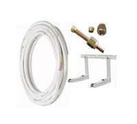 Kit installazione climatizzatore mono - 5mt rame 1/4'' + 3/8'' con staffa a parete