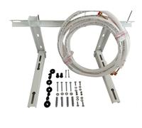 Kit installazione montaggio climatizzatore condizionatore 1/4'' 3/8'' con staffa