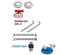 Kit installazione scaldacqua scaldabagno elettrico in PdC montaggio a parete