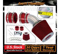 Kit Intake Ram Air Corto + Filtro Rosso per 1998-2004 Cadillac Seville 4.6L V8