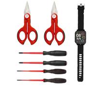 Kit Intercable 2 Forbici spella e tranciacavi 4 Giraviti Slim e Smartwatch Pro AO2509