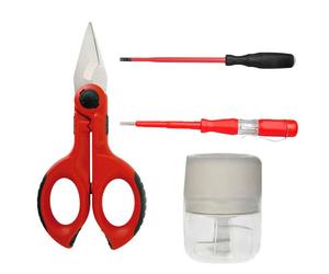 Kit Intercable Forbici spella e tranciacavi Giravite Slim Cercafase e Tritatutto AO2508