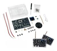 Kit Intercomunicante Bidirezionale 200m Display per oled Kit(A pair) | Ricezione FM 87-108MHz, ricerca automatica stazioni, display per oled intuitivo, pratica saldatura, educativo