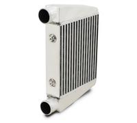 KIT INTERCOOLER FMIC FRONTALE UNIVERSALE ALLUMINIO 330X280X76MM ARGENTO