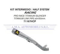 Kit intermedio racing titanio-Term. Pro-Race+Racc. ø65mm. Kawasaki ZX-10RR 2018