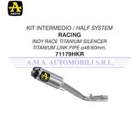 Kit intermedio racing titanio-Terminale Indy Race+Racc.ø60mm. Yamaha YZF R1 2020