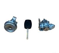 Kit interruttore cilindro per Ford Fiesta accensione e serratura della porta con 2 chiavi argento metallo OEM BE8Z542199 BE8Z11582B Ricambio adatto per modelli 2011-2019 Facile