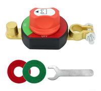 Kit interruttore di scollegamento della batteria, per auto 12 V-48 V 275 A, per gestione dell'alimentazione off-grid per auto, camper, marina, terminale laterale con leva di bloccaggio (A)