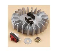 Kit interruttore di spegnimento con chiave Woodruff, dado del volano, adatto for motosega 268 272 XP 272XP 670